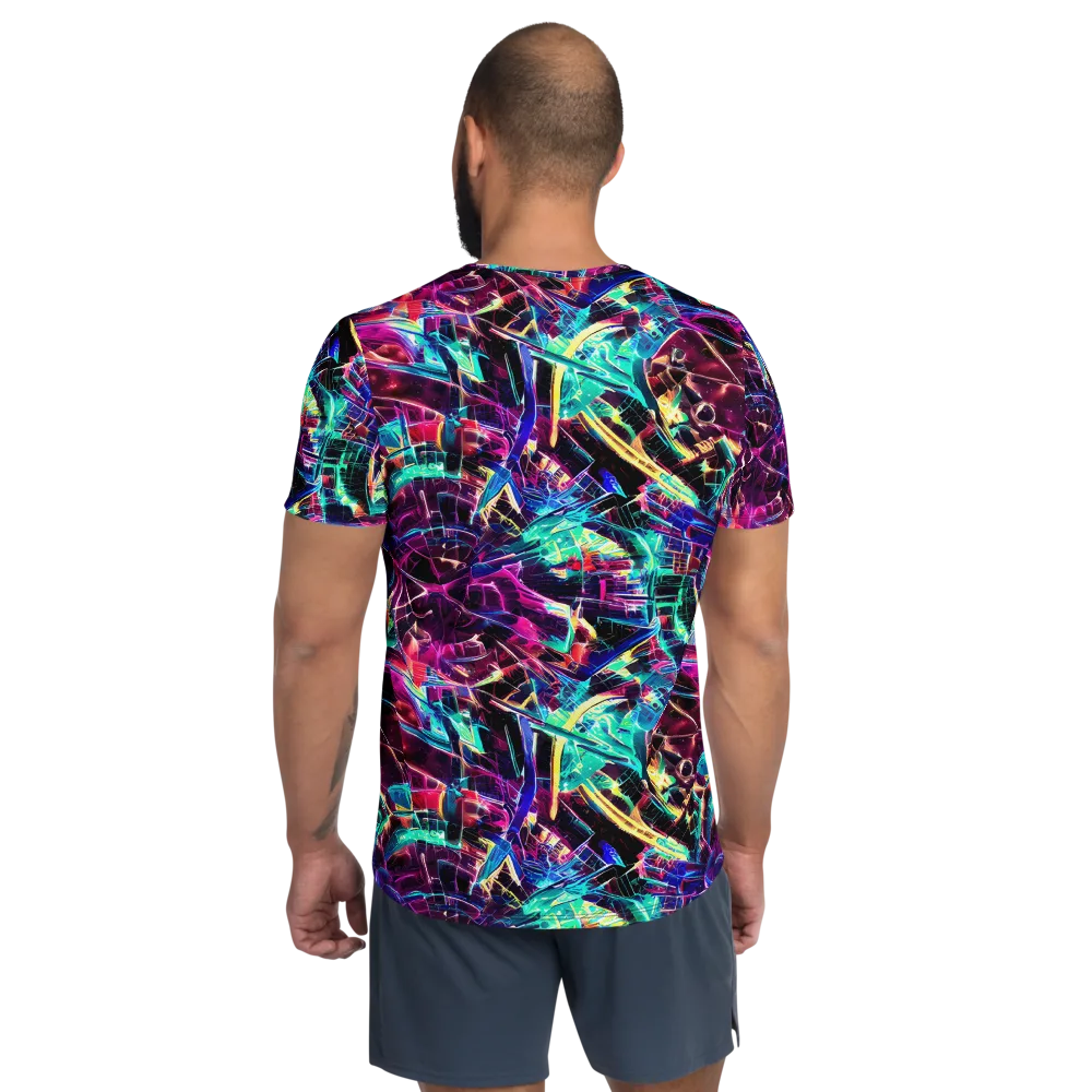Plasma Pulse on Men's Athletic T-Shirt — Back