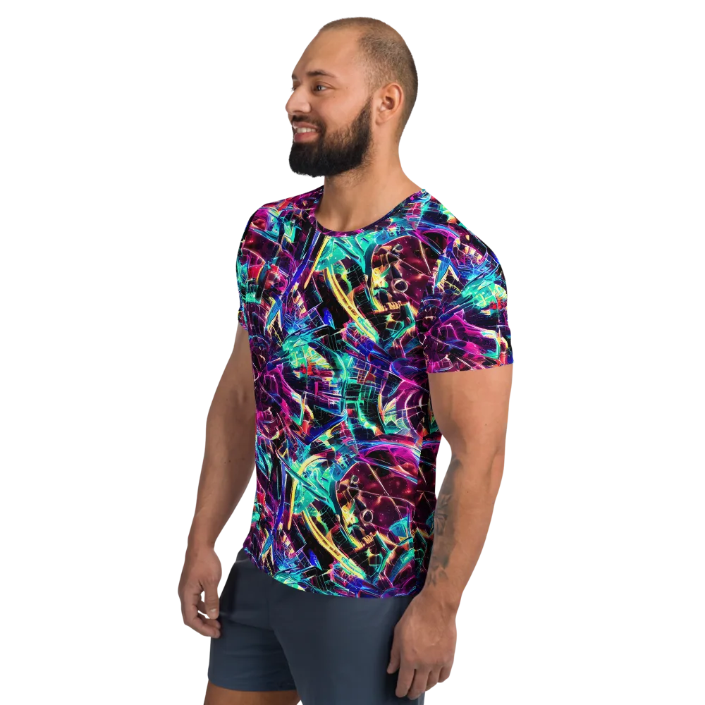 Plasma Pulse on Men's Athletic T-Shirt — Left