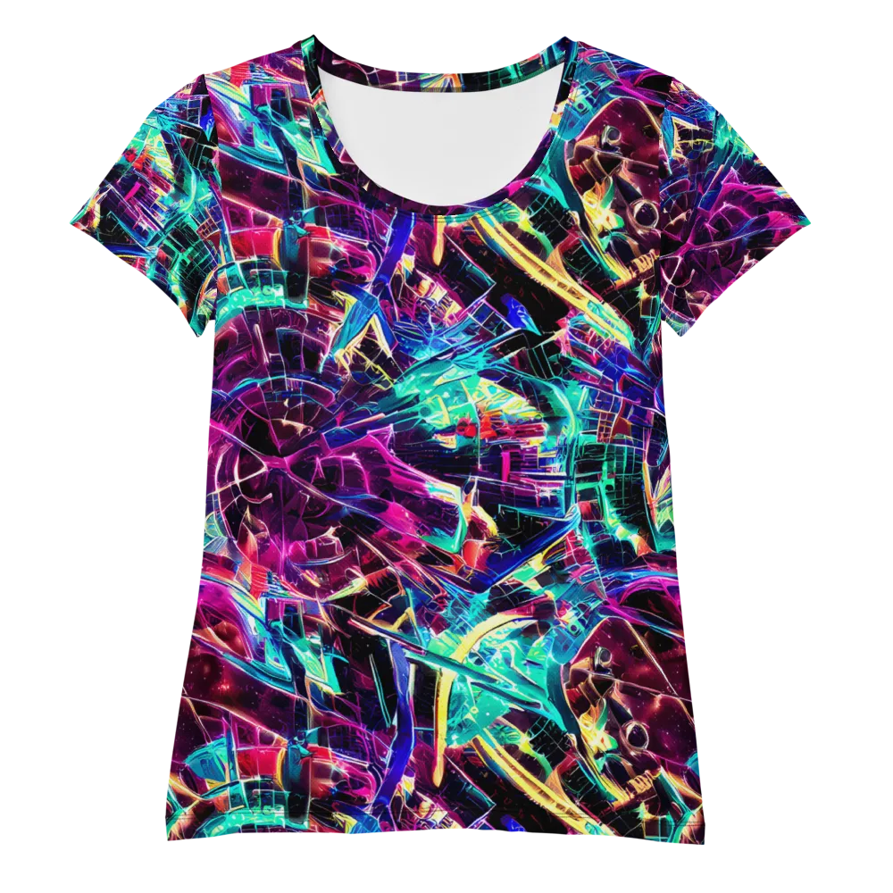 Plasma Pulse on Women's Athletic T-Shirt — Front