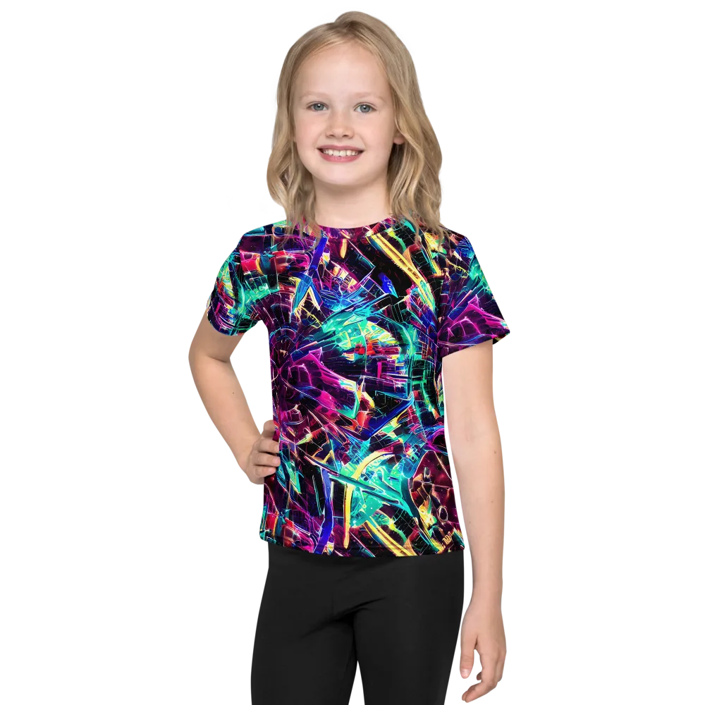 Plasma Pulse on Kids Crew Neck T-Shirt — Front