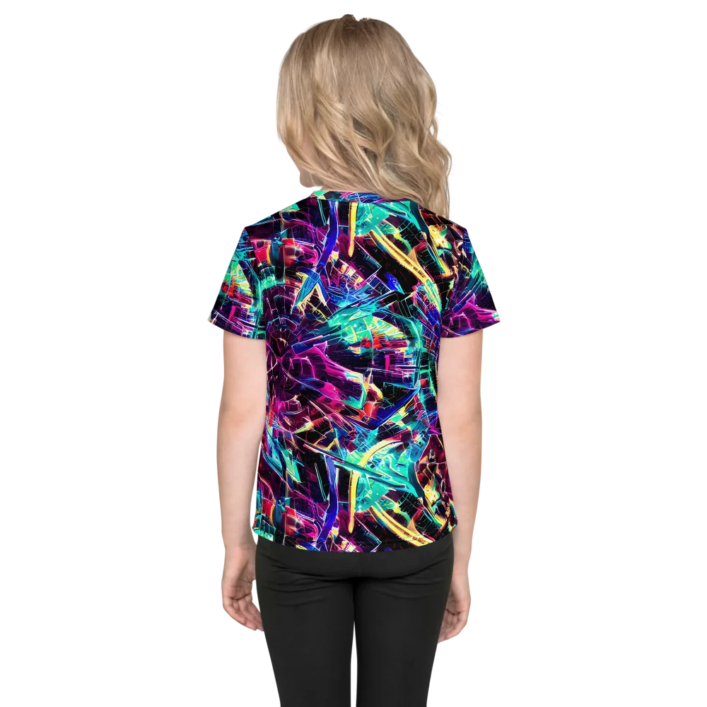 Plasma Pulse on Kids Crew Neck T-Shirt — Back