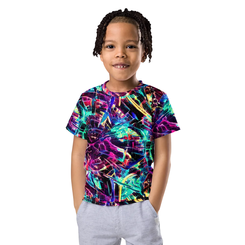 Plasma Pulse on Kids Crew Neck T-Shirt — Front
