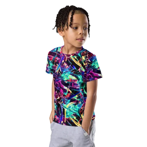Plasma Pulse on a Kids Crew Neck T-Shirt