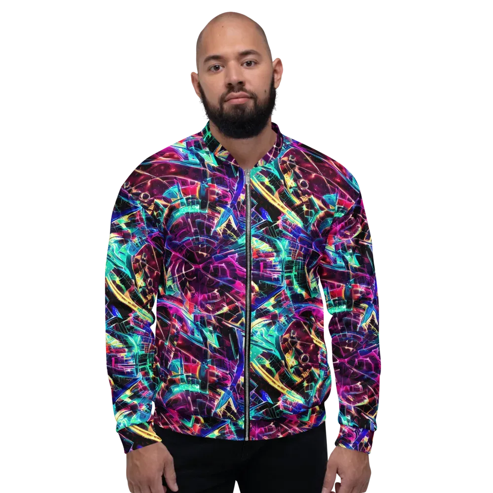 Plasma Pulse on Bomber Jacket — Front