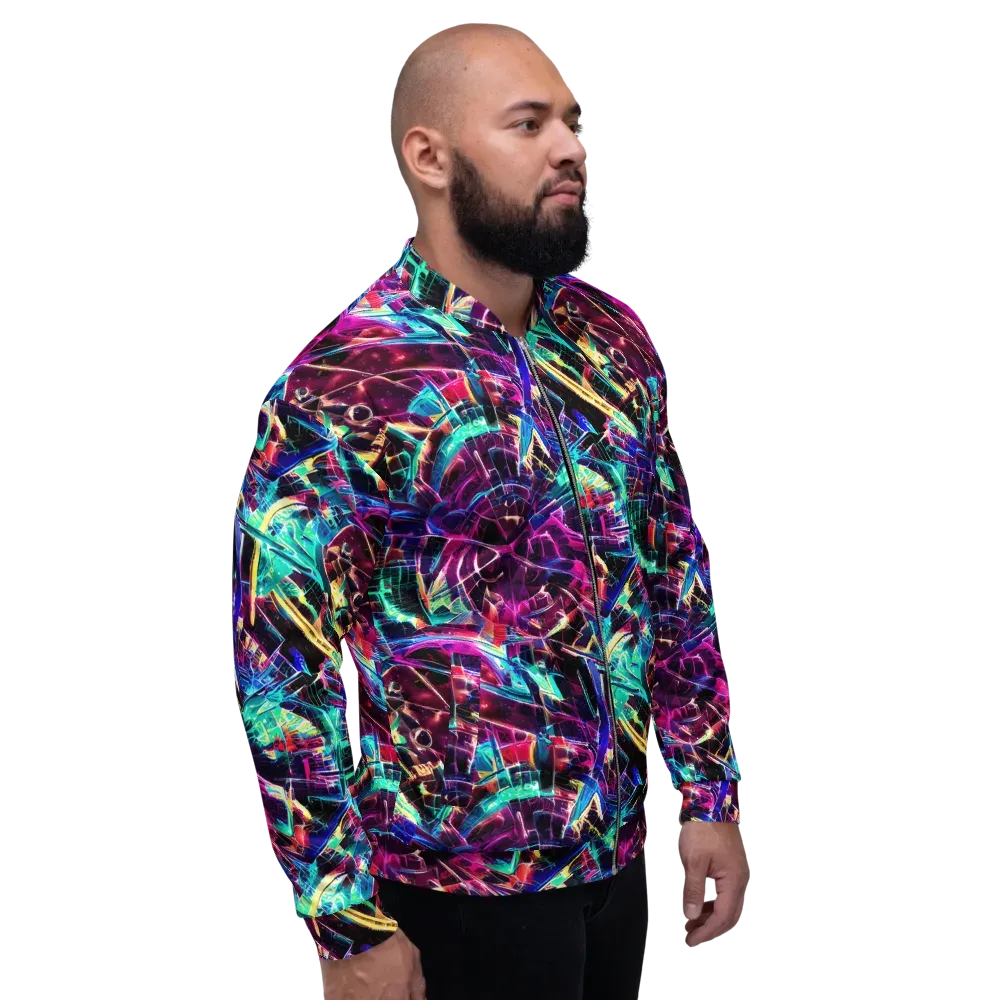 Plasma Pulse on Bomber Jacket — Right