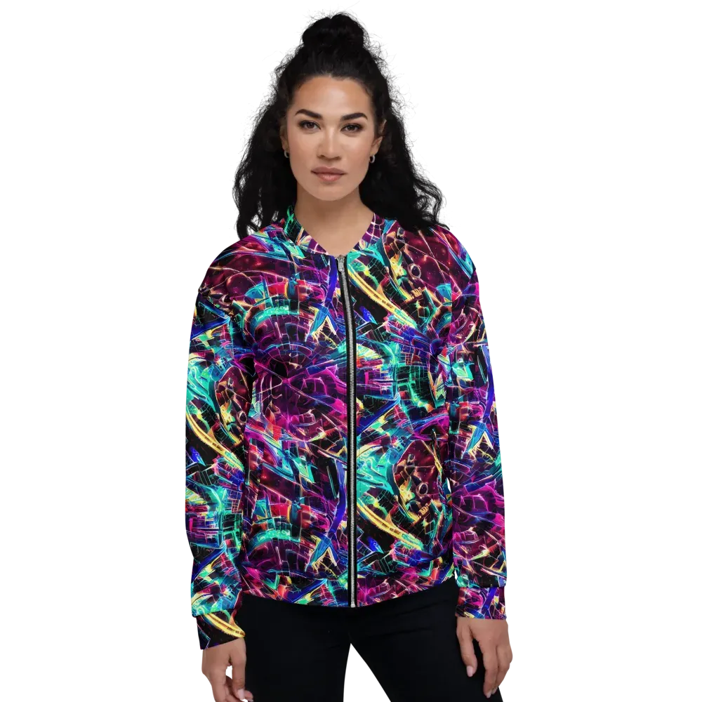 Plasma Pulse on Bomber Jacket — Front