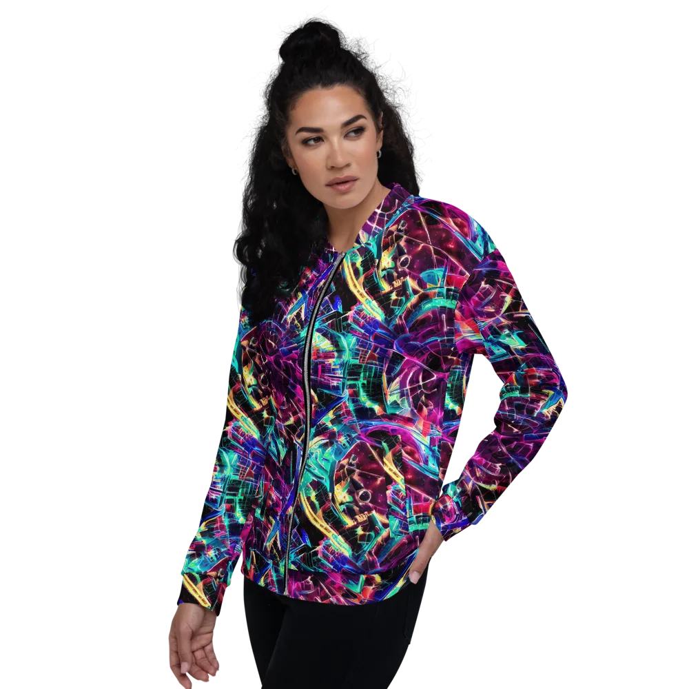 Plasma Pulse on Bomber Jacket — Left
