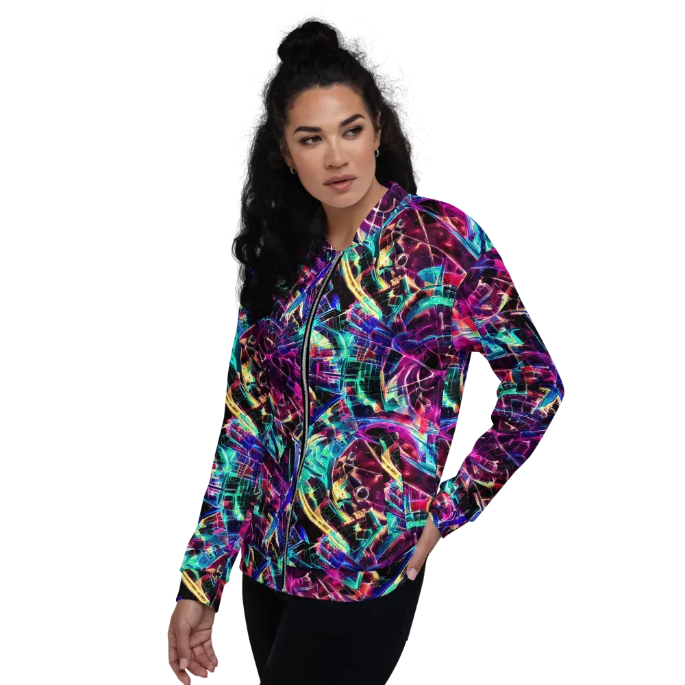 Plasma Pulse on Bomber Jacket — Left