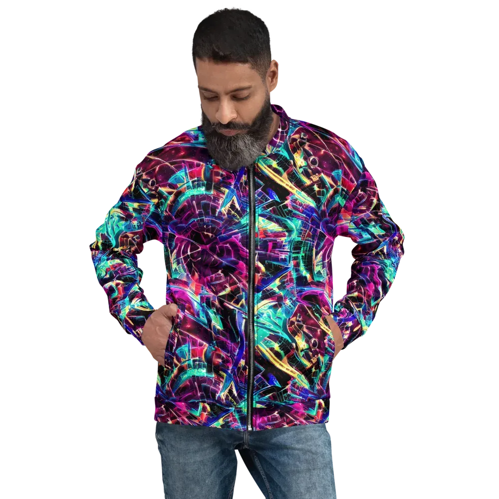 Plasma Pulse on Bomber Jacket — Front