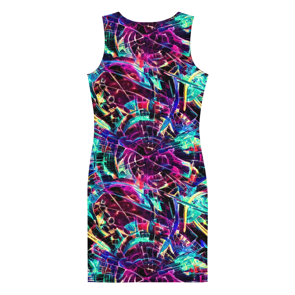 Plasma Pulse on Bodycon Dress — Back