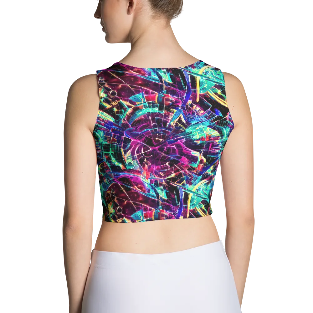 Plasma Pulse on Crop Top — Back
