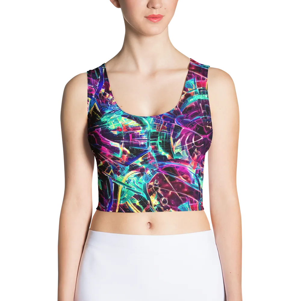 Plasma Pulse on Crop Top — Front