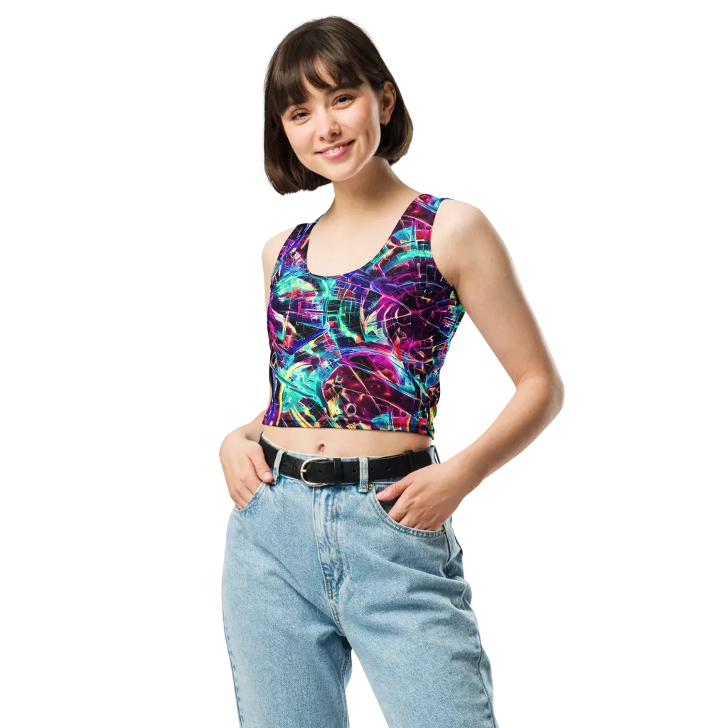 Plasma Pulse on Crop Top — Front