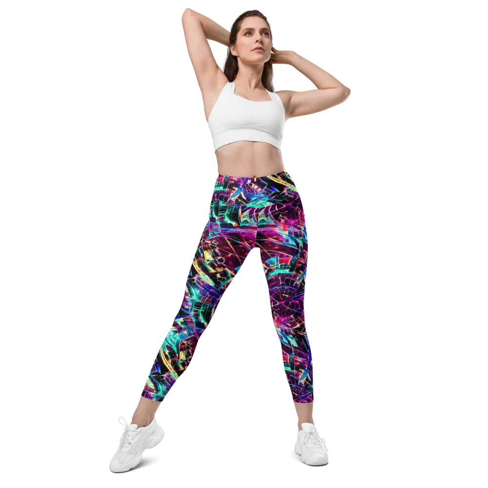 Plasma Pulse on Leggings with Pockets — Front