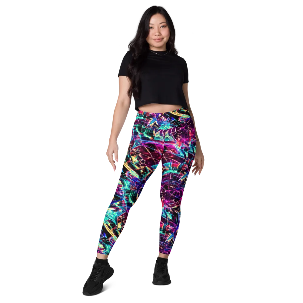 Plasma Pulse on Leggings with Pockets — Front