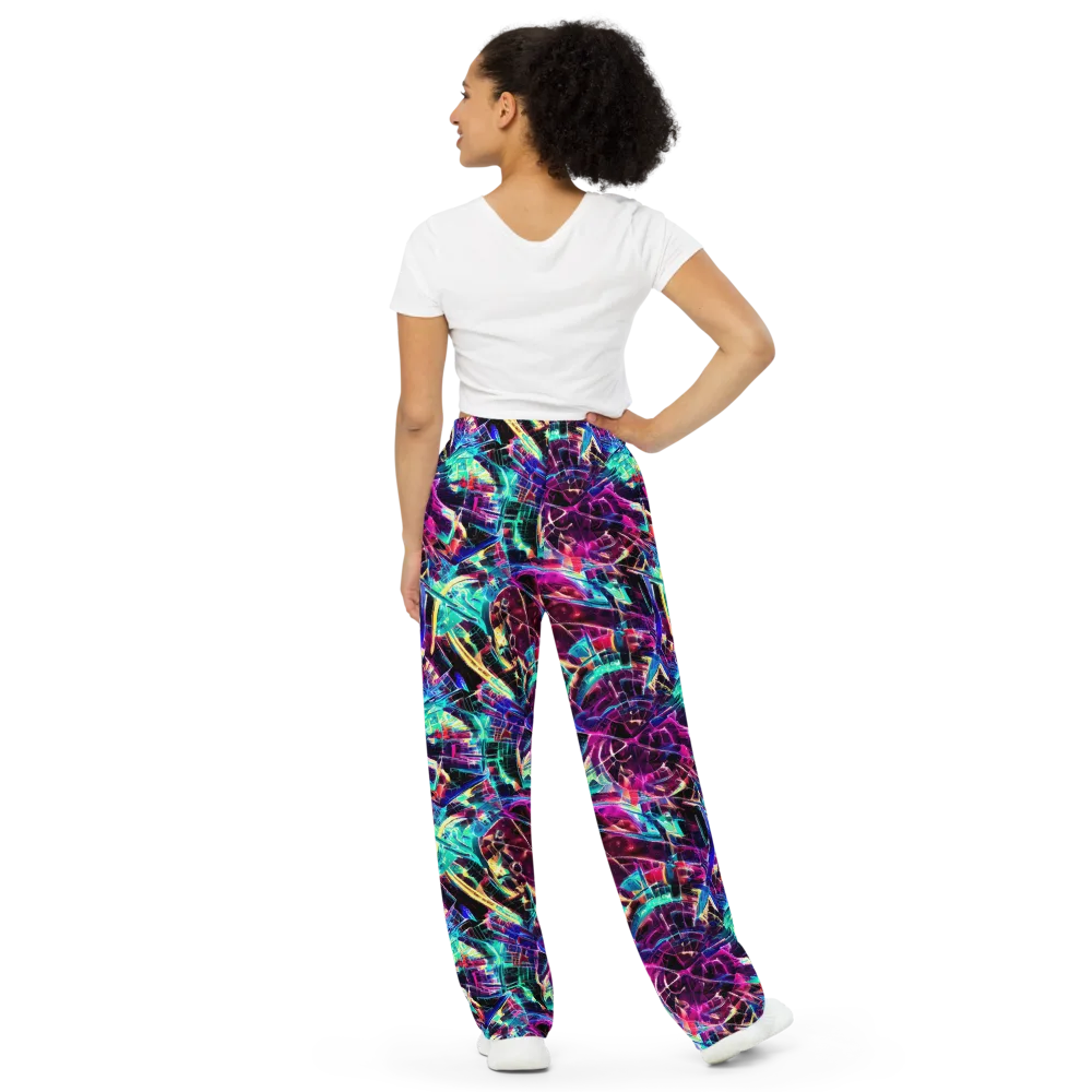 Plasma Pulse on Wide-Leg Pants — Back