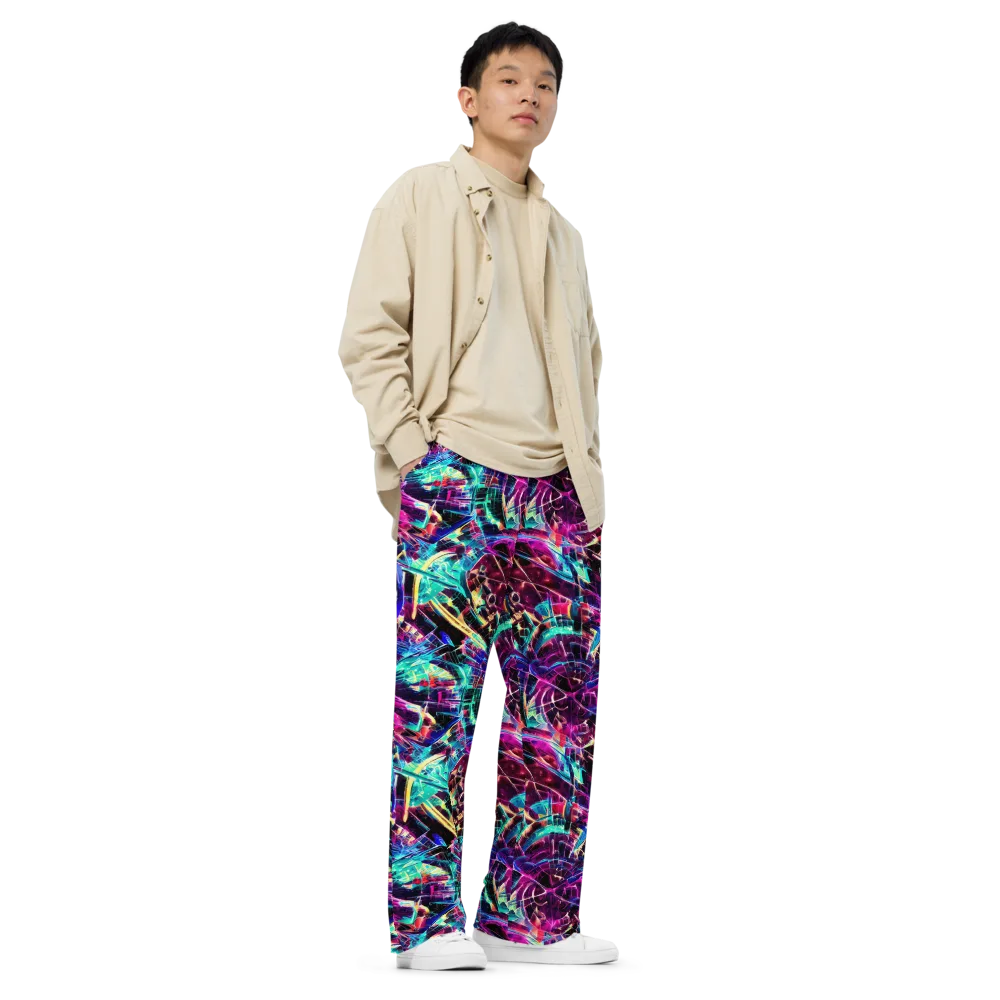 Plasma Pulse on Wide-Leg Pants — Right Front