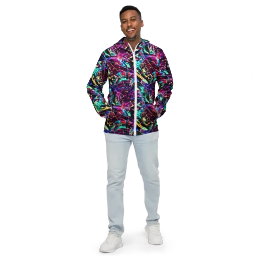 Plasma Pulse on a Men's Windbreaker