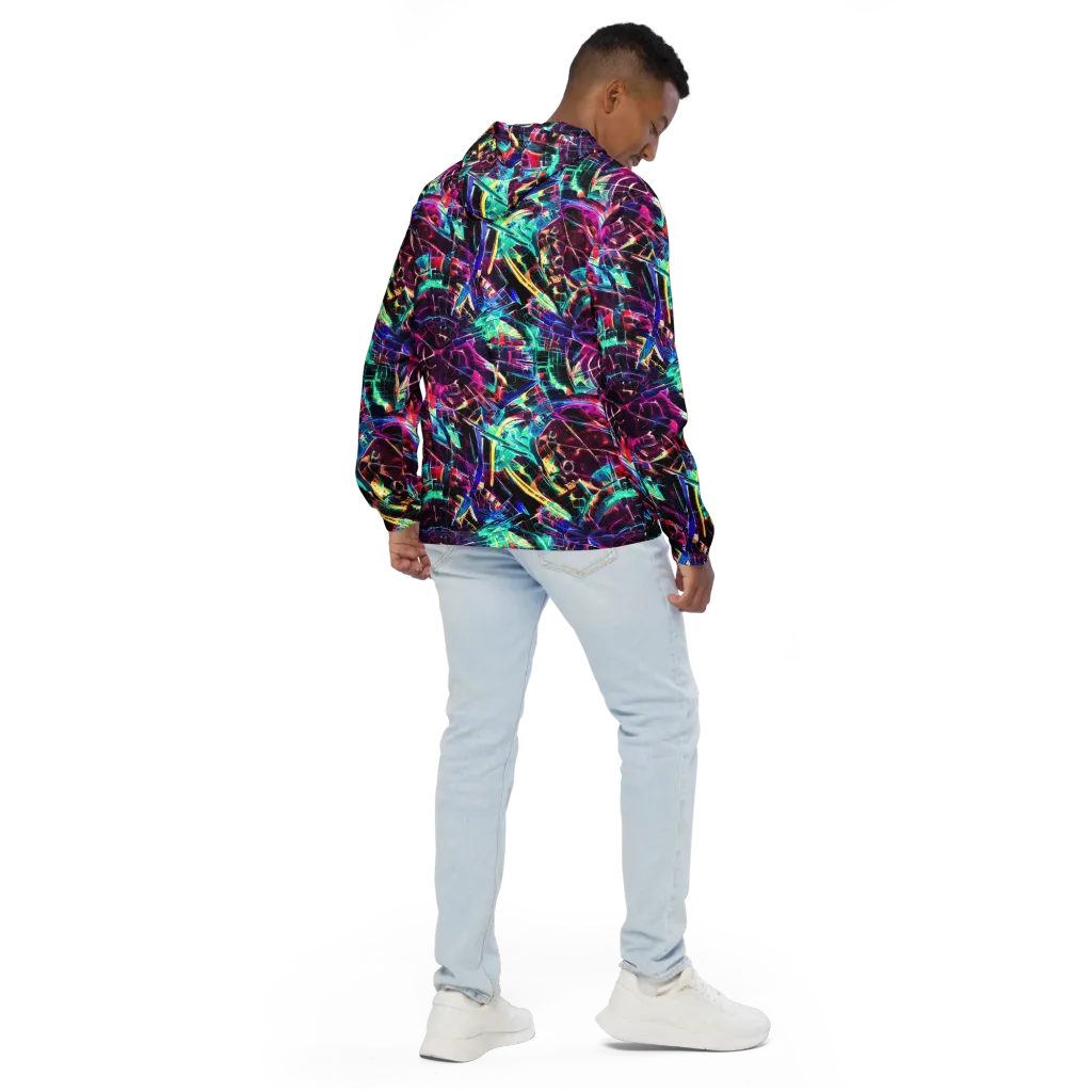 Plasma Pulse on Men's Windbreaker — Back