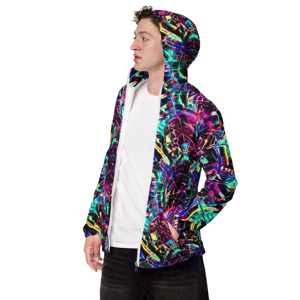 Plasma Pulse on Men's Windbreaker — Left Front