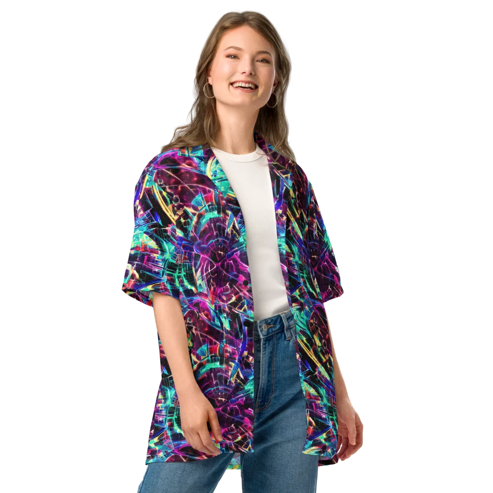 Plasma Pulse on Button Shirt — Front