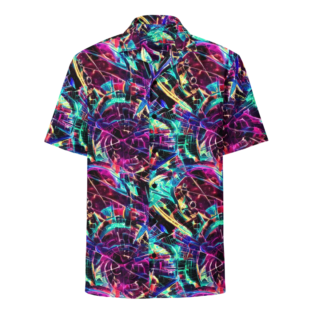 Plasma Pulse on Button Shirt — Front