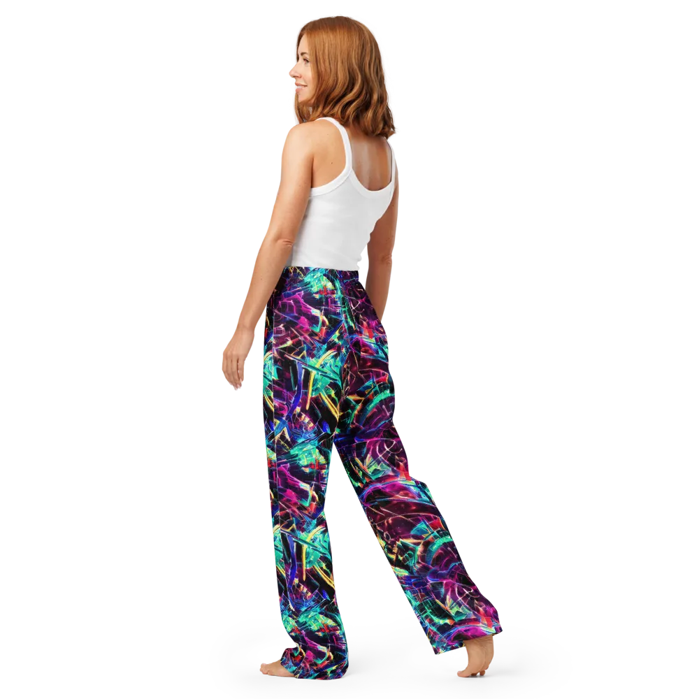 Plasma Pulse on Women's Pajama Pants — Back