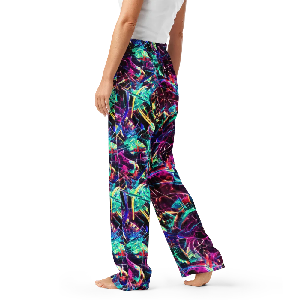 Plasma Pulse on Women's Pajama Pants — Left