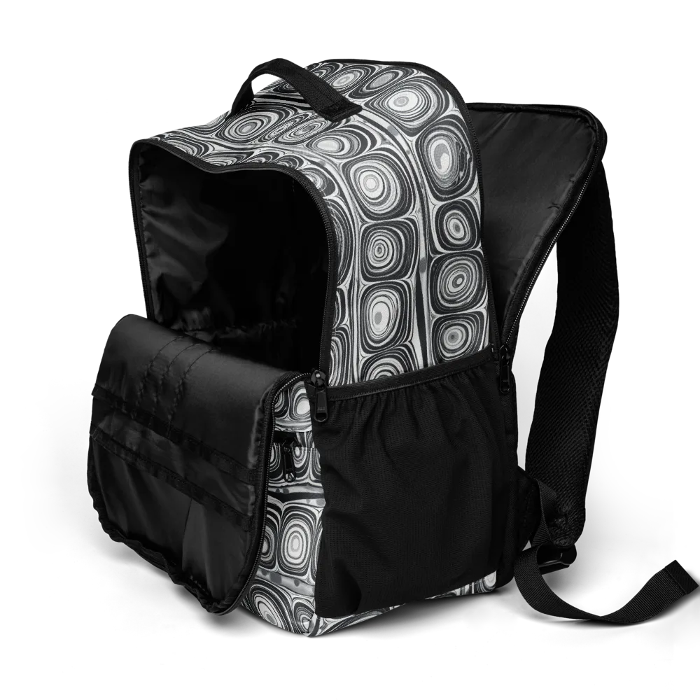 Monochrome Strata on Utility Backpack — Product details 2
