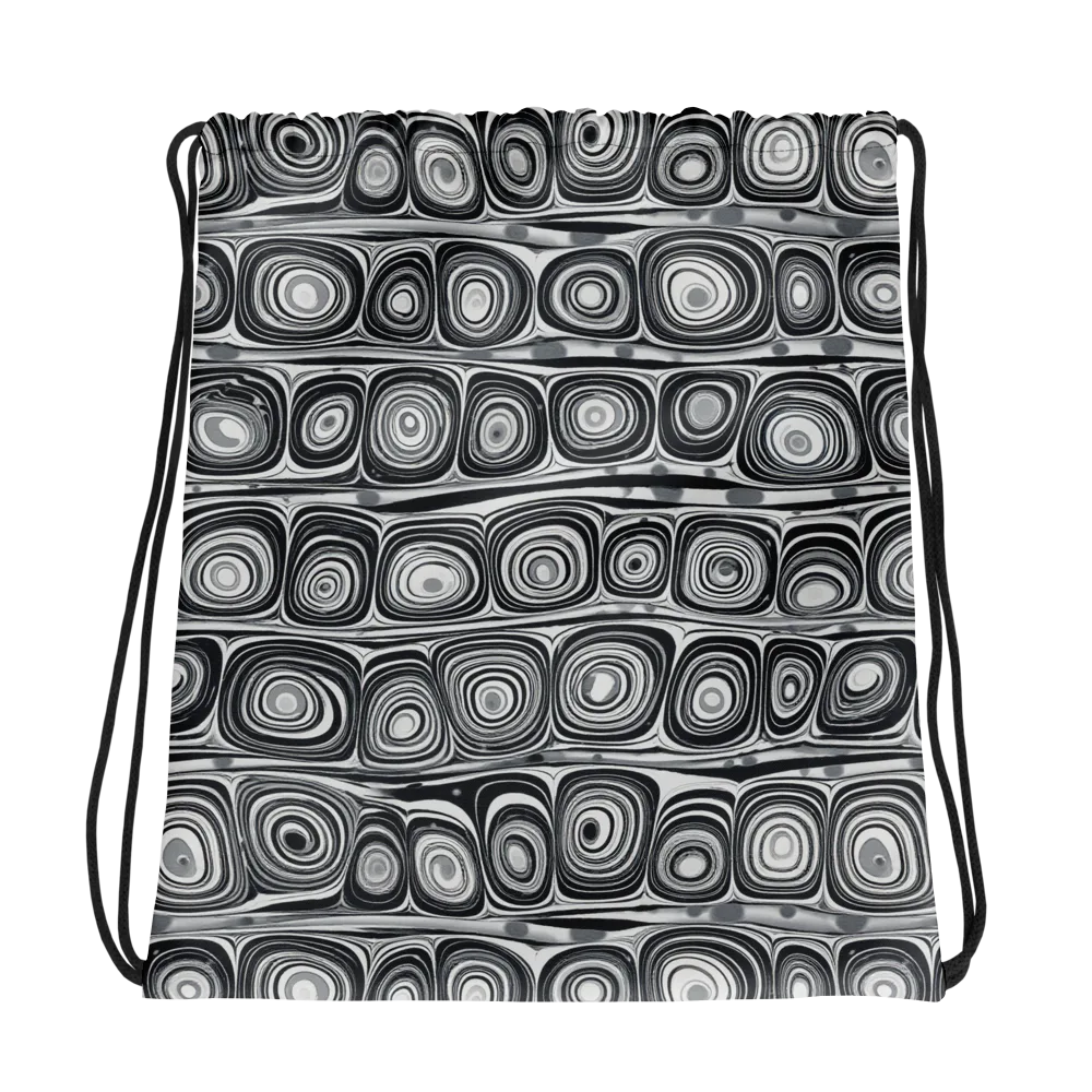Monochrome Strata on Drawstring Bag — Photo