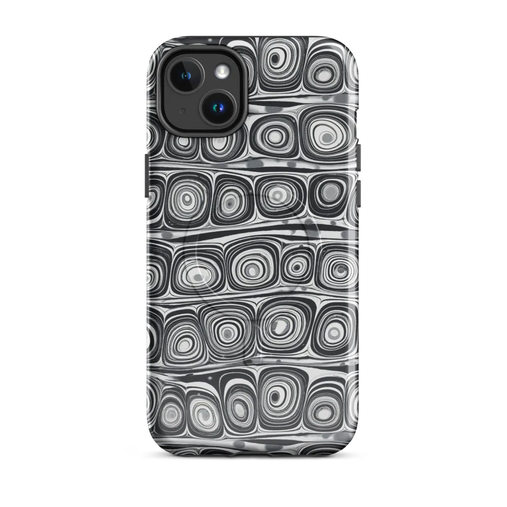 Monochrome Strata on MagSafe Tough Case for iPhone® — Front