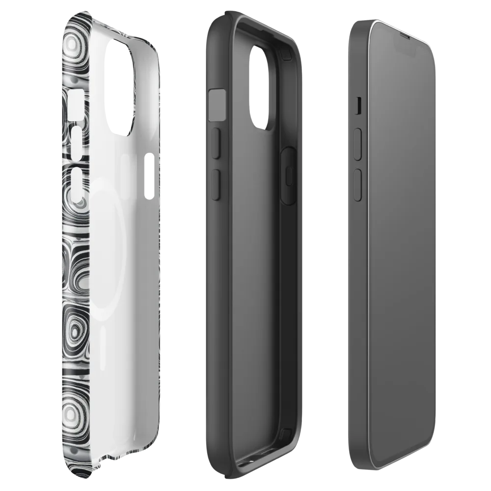 Monochrome Strata on MagSafe Tough Case for iPhone® — Front