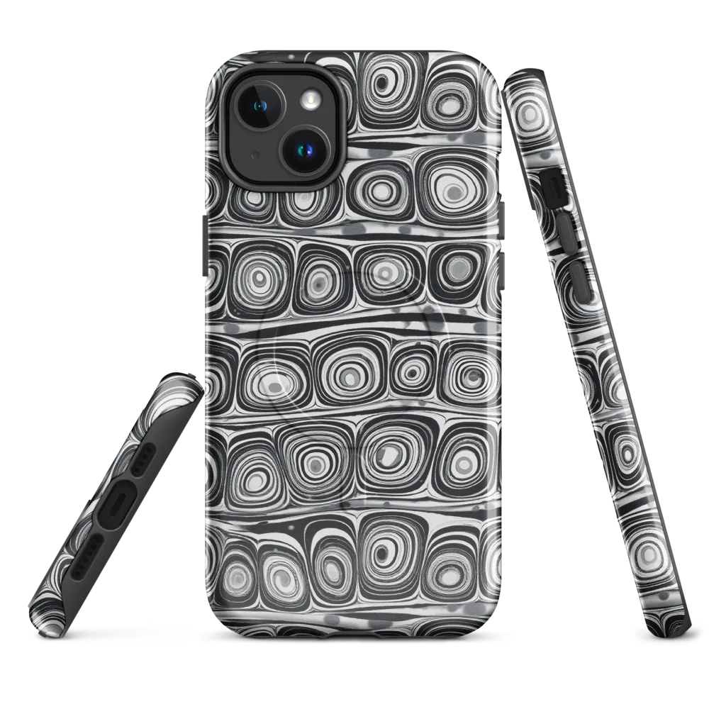 Monochrome Strata on MagSafe Tough Case for iPhone® — Front
