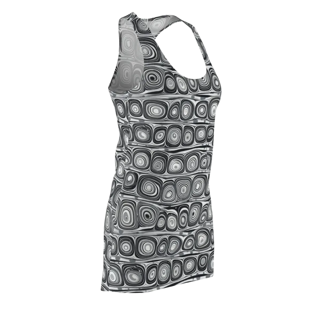 Monochrome Strata on Racerback Dress — Front Side