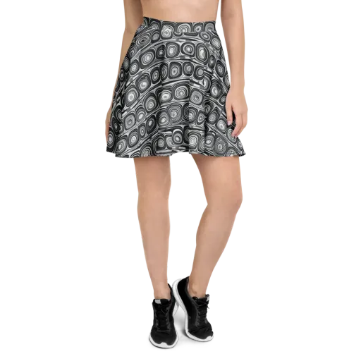 Monochrome Strata on a Skater Skirt