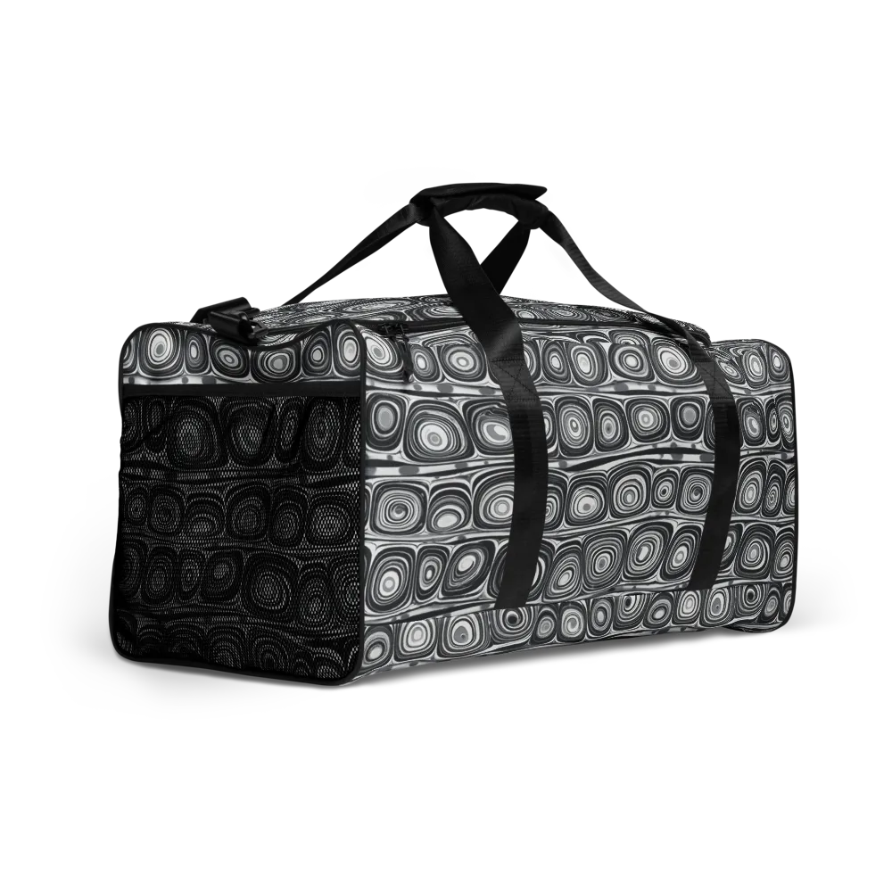 Monochrome Strata on Duffle Bag — Right Front