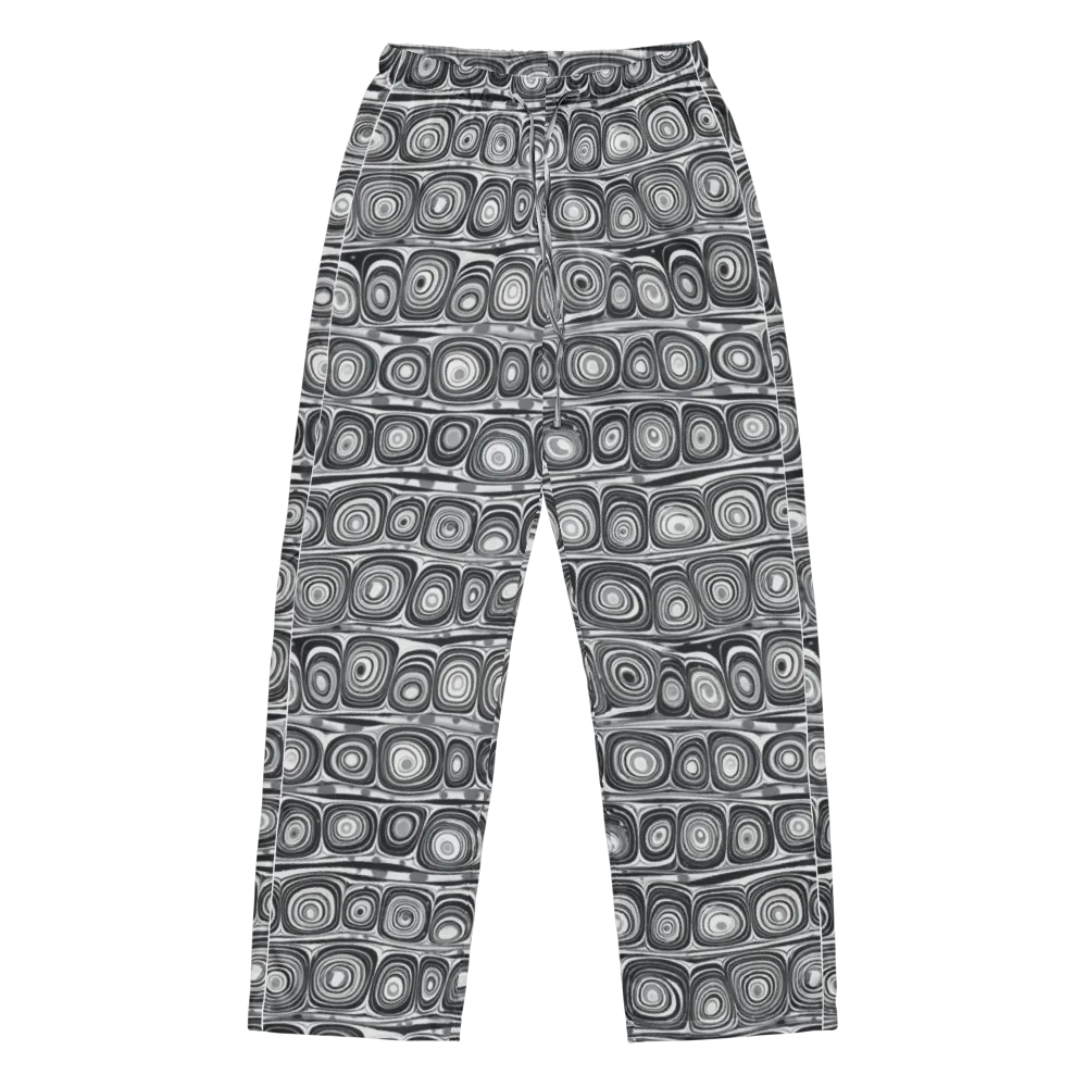Monochrome Strata on Women's Pajama Pants — Front
