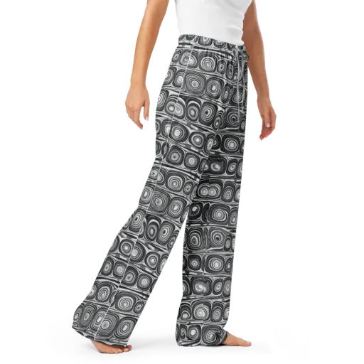 Monochrome Strata on a Women's Pajama Pants