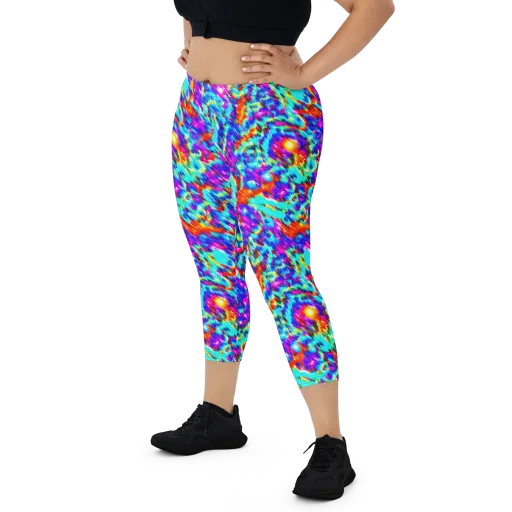 Laser Garden on a Capri Leggings