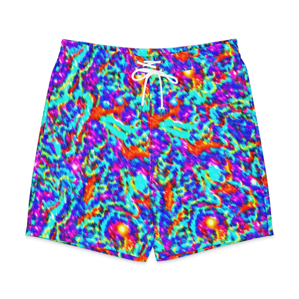 Laser Garden on Men's Board Shorts — Front