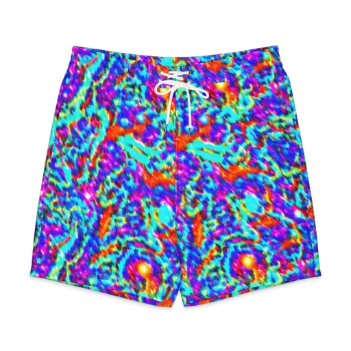 Laser Garden on a Men's Board Shorts
