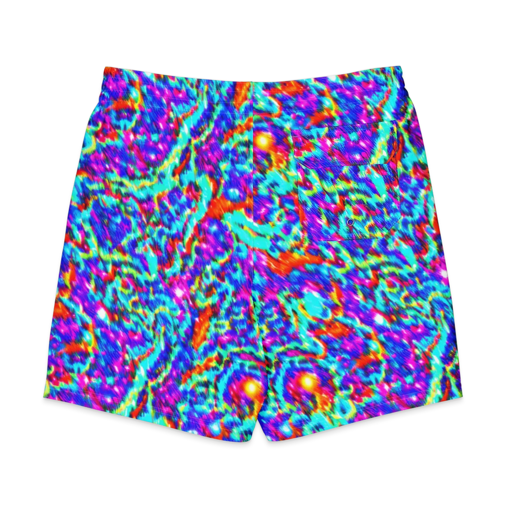 Laser Garden on Men's Board Shorts — Back