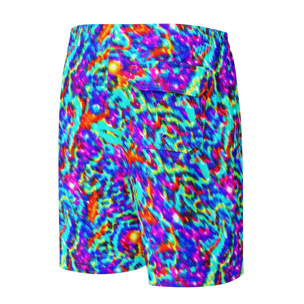 Laser Garden on Men's Board Shorts — Back
