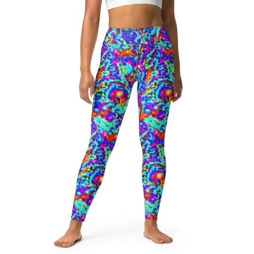 Laser Garden on a Yoga Leggings
