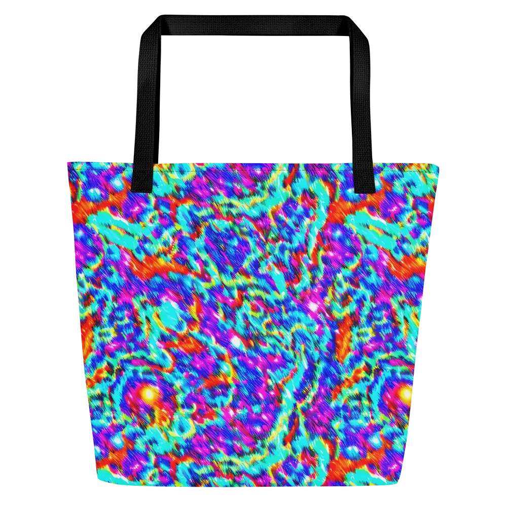 Laser Garden on Large Tote Bag W/ Pocket — Front