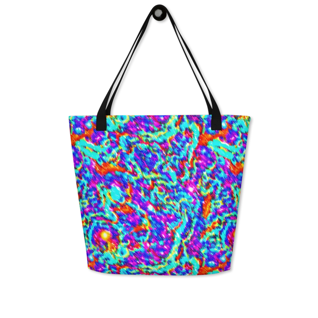 Laser Garden on Large Tote Bag W/ Pocket — Front