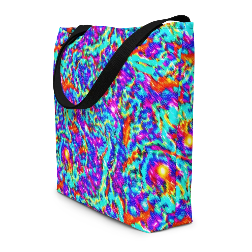 Laser Garden on Large Tote Bag W/ Pocket — Front