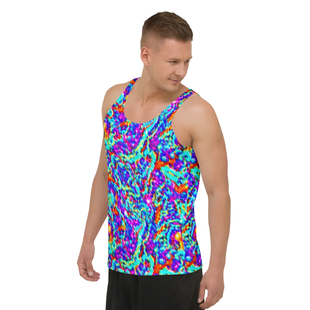 Laser Garden on Men's Tank Top — Left Front