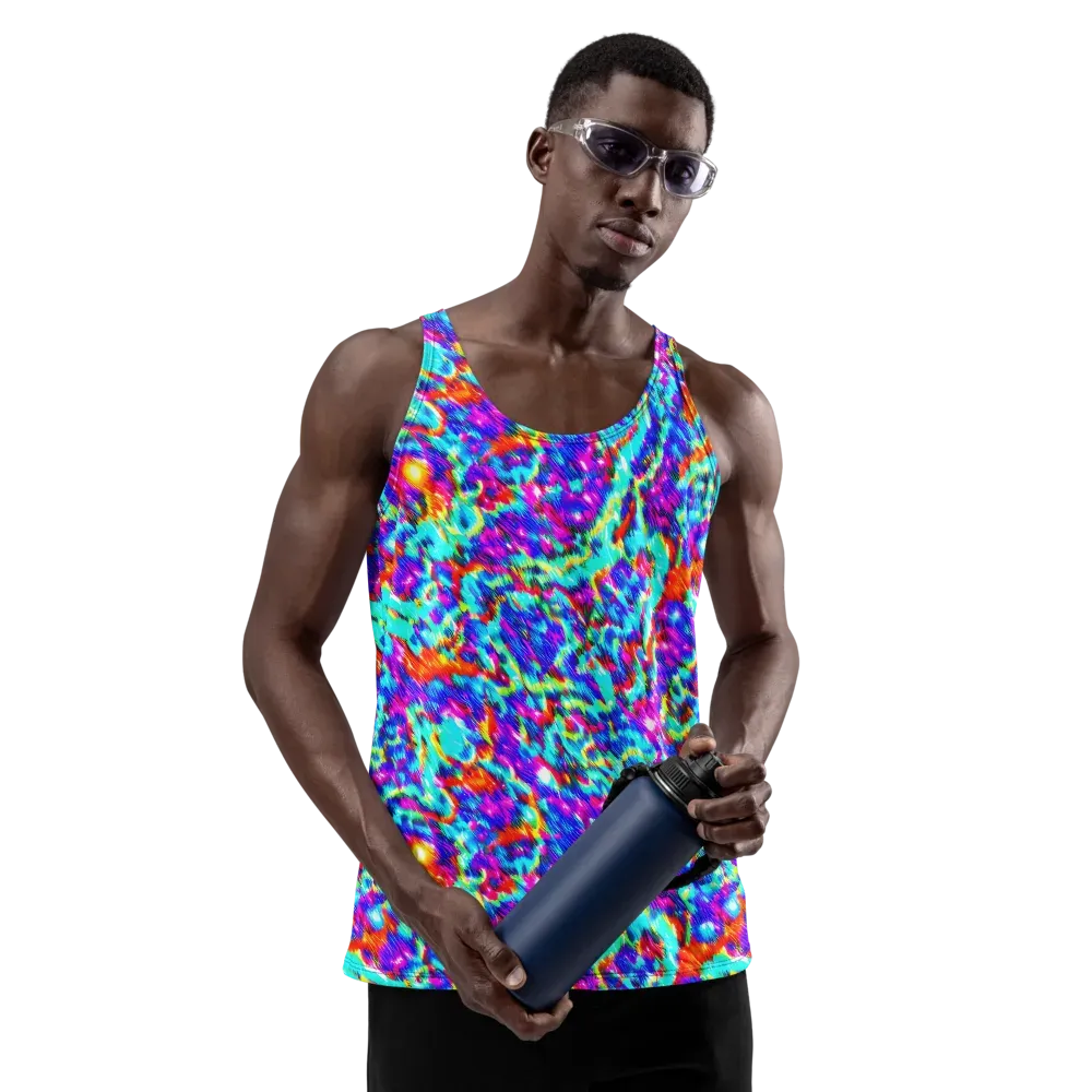 Laser Garden on Men's Tank Top — Front