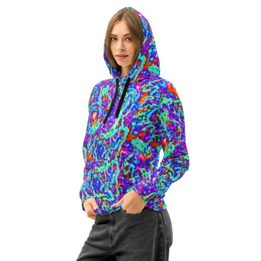 Laser Garden on a Cotton Hoodie